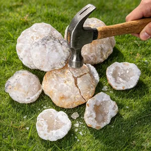 Natuurlijke Marokkaanse Agaat Geode Specimen Witte Kristalcluster Voor Kinderen Archeologie Educatie Huis Kantoor Decoratie Ornament