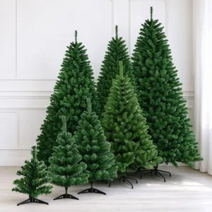Mini Sapin de Noël Artificiel Vert Sapin de Noël en PVC Petit Sapin de Table Décoration de Noël Avec Base pour Bureau Maison