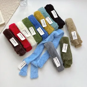 Damen Weich Gestrickter Einfarbiger Schmaler Langer Schal Dünner Halswärmer Herbst Winter Mode Warmer Dekoratiner Schal Für Den Täglichen Gebrauch