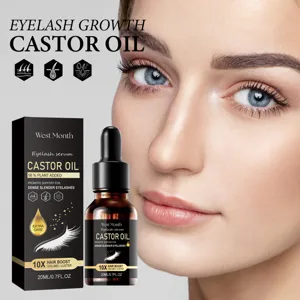 Natürliches Rizinusöl Wimpernserum Für Nährendes Wimpernwachstum Hydratisierende Und Verlängernde Augenpflege Für Damen Wimpernbehandlung