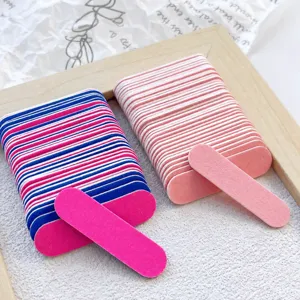 Mini Disposable Nail Files Professional Manicure Resin Double Sided Finger Nail Buffering Polishing Strips Portable Tool