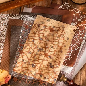 Vintage Spezialpapier Netz Materialpaket Retro Hohl Botanisch Spitze Journal Scrapbooking Dekorative Papier Material Kits