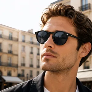 Retro Round Sunglasses Women Men Small Frame Vintage Rivet Decoration UV400 Protection European Fashion Sun Glasses Eyewear