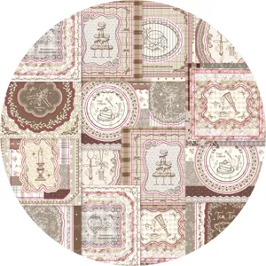 Adesivi Retro Bordo a Trama Cava Afternoon Tea Torta Pizzo per Scrapbooking DIY Collage Guka Adesivi Decorativi in Carta