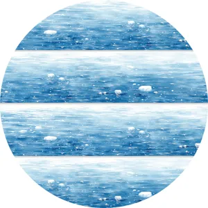 Nastro PET del Lago Ghiacciato Invernale Onde d'Acqua del Ghiaccio Galleggiante Nastro Washi Per Scrapbooking Decorazione per Ufficio