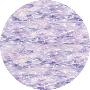 Purple Shimmer Ripples PET Decorative Tape For Scrapbooking Water Ripple Pattern Starlight Journal DIY Craft Tape Planner Sticker