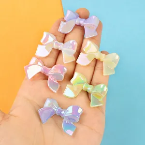 Acryl Holografische Strik Kralen Iriserende Hars DIY Sieraden Accessoires Voor Haarspeldjes Schoencadeautjes Strik Knutselmateriaal