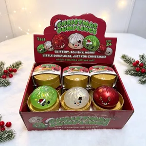 Weihnachten Schneemann Rentier Weihnachtsmann Squishy Stressabbau Spielzeug Weich Glitzer Knödel Geformt Festlich Zappelspielzeug Für Kinder Erwachsene Geschenk