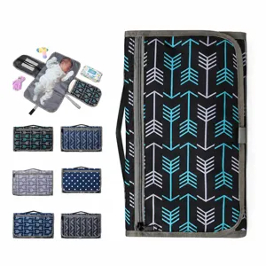 Tragbare Faltbare Baby Wickelunterlage Wasserdichte Nylon Wickelmatte Reisen Neugeborene Baby Aufbewahrungstasche Mutter Outdoor Ausrüstung