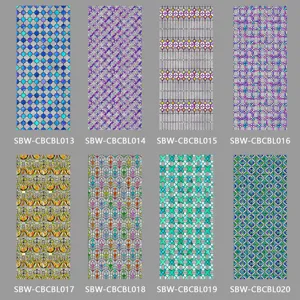 Dekorative Buntglas Fensterfolie Statisch Haftend Privatsphäre Schutz Blumen Geometrisches Muster Abnehmbare PVC Aufkleber Für Glas
