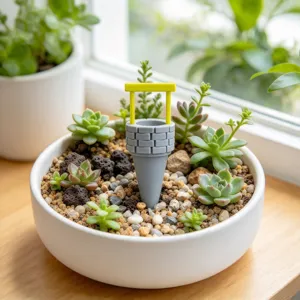 3D Geprint Mini Planten Water geven Bloempot Ornament Voor Micro Landschap Leuke Miniatuur Tuin Decoratie Voor Vetplanten