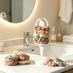 Elegant 3D Printed PLA Ballet Dancer Hair Accessory Storage Rack Bathroom Desk Scrunchie Stand Jewelry Display Holder