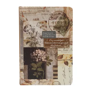 Europäisches Vintage Hardcover Tagebuch A5 Kraftpapier Notizbuch Dickes Tintenfestes Retro Collage Scrapbooking Schreibwaren Geschenk Für Büro
