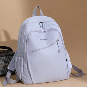 Sac à Dos Minimaliste en Tissu Oxford Unisexe Outdoor Décontracté Voyage Léger Grande Capacité Sac d'École Étudiant Daypack