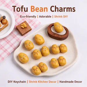 Simulation de Breloques en Résine de Pomme de Terre Miniature Ornements de Jeu de Nourriture Réalistes Pendentifs de Porte-clés Bijoux Créatifs DIY Accessoires