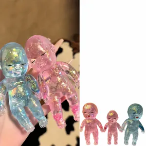 Ugly Cute Baby Doll Squishy Glitter Maltose Slow Rising Stress Relief Toy For Kids Adults Office Decor Squeeze Toy Gift