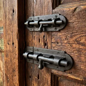 Antiek Zinklegering Deurslot Vintage Rustiek Oppervlaktebout Decoratief Poortbeslag Voor Tuinafrastering En Schuurdeur
