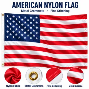 US Amerikanische Flagge Polyester Wasserdicht Sonnenbeständig Verblassungsbeständig Mit Messingösen Für Den Außenbereich Dekoration