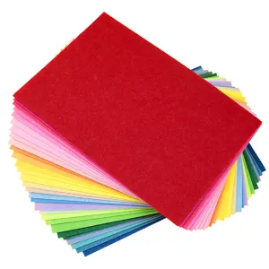 Fogli in Tessuto Non Tessuto Ispessito per Artigianato Fai-da-te Materiale in Feltro Multicolore per Progetti Fatti a Mano Forniture per Arte Pacchetto di Stoffa per Scuola