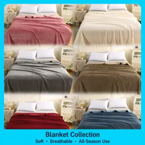 Soft Flannel Wheat Ear Jacquard Blanket Polyester Throw For Bed Sofa Couch Office Travel Warm Lightweight Bedding Blanket