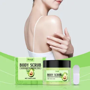 HOYGI Avocado Groene Thee Body Scrub Zachte Exfoliërende Diepe Poriënreiniging Hydraterende Crème Voor Gladde Stralende Huid Lichaamsverzorging