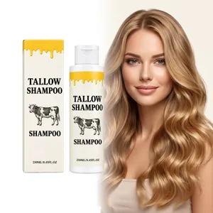 Moisturizing Tallow Shampoo For Scalp Cleaning Smoothing Hair Strands Soft Touch Hair Care Product For Daily Use Universal Shampoo