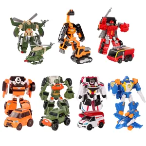 Kinder Transformationsroboter Spielzeug Trägheit Gleitendes Automodell Manuelle Transformation Zwei Formen Kunststoff Pädagogisches Spielzeug