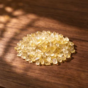 Éclats de Cristal de Citrine Naturelle Quartz Jaune Pierres Polies Irrégulières Pour Décoration d'Aquarium Plantes Maison