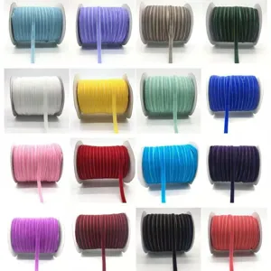 Single Sided Velvet Ribbon For DIY Crafts Gift Wrapping Wedding Party Decoration Hair Bows Making Sewing Accessories Decorations