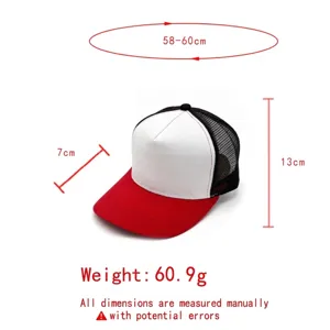 Unisex 5 Panel Trucker Hat Verstellbare Mesh Back Baseball Cap Atmungsaktive Hard Top Gebogene Krempe Sonnenhut Für Outdoor Lässig
