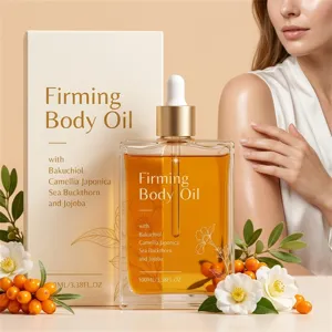 Verstevigende Lichaamsolie Hydraterende Lichaamsmassageolie Met Bakuchiol Jojoba-olie Camellia Japonica Voor Alle Huidtypes Dagelijkse Lichaamsverzorging Voedende Huidolie