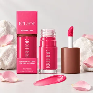 EELHOE Pink Blush Tint For Lips And Cheeks Buildable Sheer Finish Liquid Blush Dual Use Natural Makeup