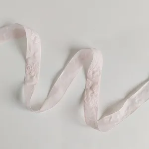 Colección de Cintas Decorativas Serie Rosa Cintas Floral Encaje Gasa Organza Para Empaque de Ramos de Regalos Materiales DIY Florales