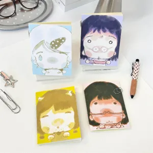 Cute Cartoon Dog Mini Passport Notebook Washi Paper Portable Handbook Travel Diary For Kids Students Recording Stationery