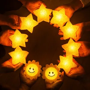 Handheld LED Star Lamp Glow Star Wrist Light For Stage Performance Choir Dance Performance Decoration Night Light Prop
