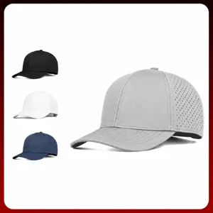 Schnelltrocknende Wasserdichte Baseballkappe Für Herren Damen Polyester Lasergeschnittener Atmungsaktiver Golfhut Outdoor Sport Verstellbar