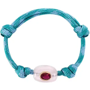 Handgefertigtes Buntes Geflochtenes Paracord-Armband Mit Eingelegtem Naturstein Strass Für Damen Herren Verstellbares Böser Blick Geometrisches Seilarmband Schmuck Geschenk