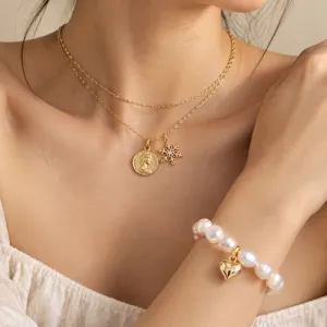 Alloy Charms Pendants For DIY Jewelry Making Heart Star Flower Butterfly Coin Shape Vintage Aesthetic Accessory Bracelet