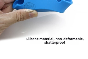 Details des flexiblen blauen Silikon-Aschenbechers mit hoher Elastizität und Formbeständigkeit