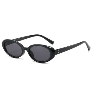 Vintage Oval Sunglasses For Women Men Retro Narrow Frame PC AC UV400 Protection 90s Y2K Fashion Eyewear Outdoor