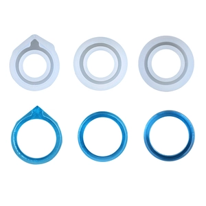 Ring Silicone Mold DIY Crystal Epoxy Resin Casting Jewelry Making Tools High Mirror Straight Curved Triangle Surface