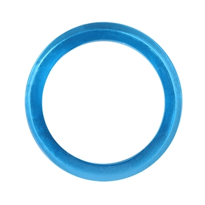 Macro view of blue translucent resin bracelet mold showing smooth surface and clarity
