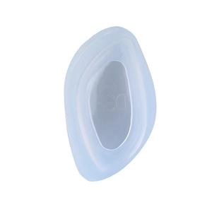 Lichtdurchlässige blaue Silikonform für Tropfenanhänger mit D3B Prägung für DIY