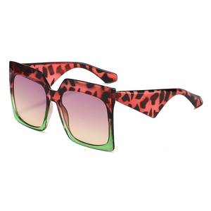 Square Oversized Sunglasses Fashion PC Frame Gradient Lens UV400 Protection Trendy Streetwear Eyewear For Men Women