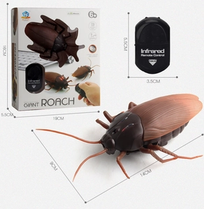 Infrared remote control cockroach toy with dimensions and packaging box specifications