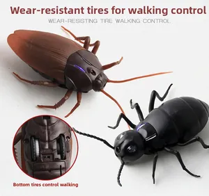 Detail view of the mechanical underside and wear-resistant wheels of robot insect toys