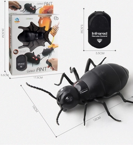 Detailed view of the giant ant RC toy including its remote control and product packaging