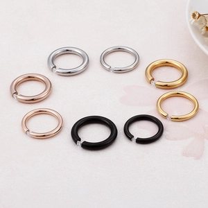 Minimalist Tension Setting Ring Stainless Steel With Cubic Zirconia Modern Simple Fashion Jewelry For Women Men