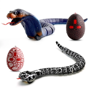 Realistic Remote Control Snake Toy Rechargeable Electronic Simulation Viper Cobra Prank Novelty Animal Toy For Kids Gift