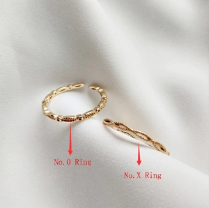 925 Sterling Silver Ring 18K Gold Plated Thin Minimalist Adjustable Open Geometric Wave Band Finger Jewelry